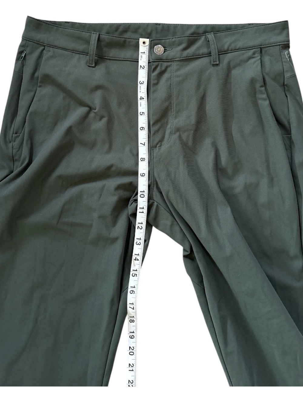 Fabletics Men's Olive Green‎ Performance Pants Waist 35” - Picture 6 of 7